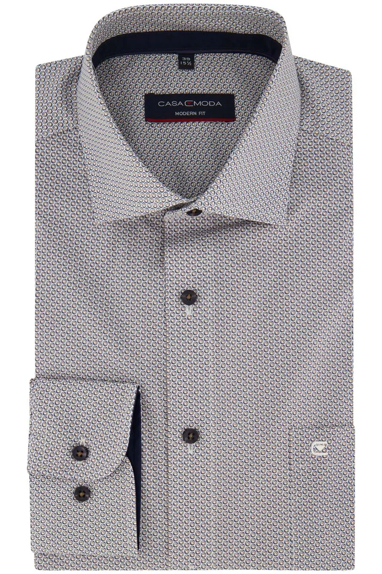 Casa Moda business overhemd normale fit navy
