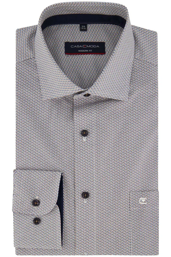 Donkerblauw Casa Moda business overhemd normale fit