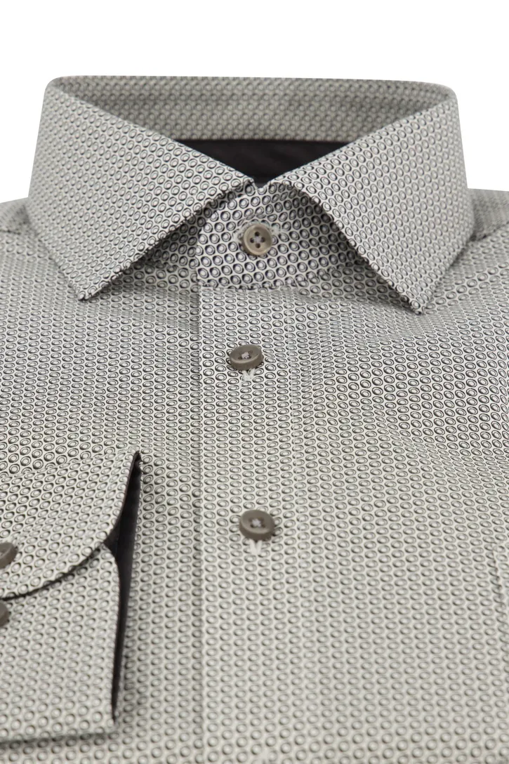 Zwart Casa Moda business overhemd normale fit