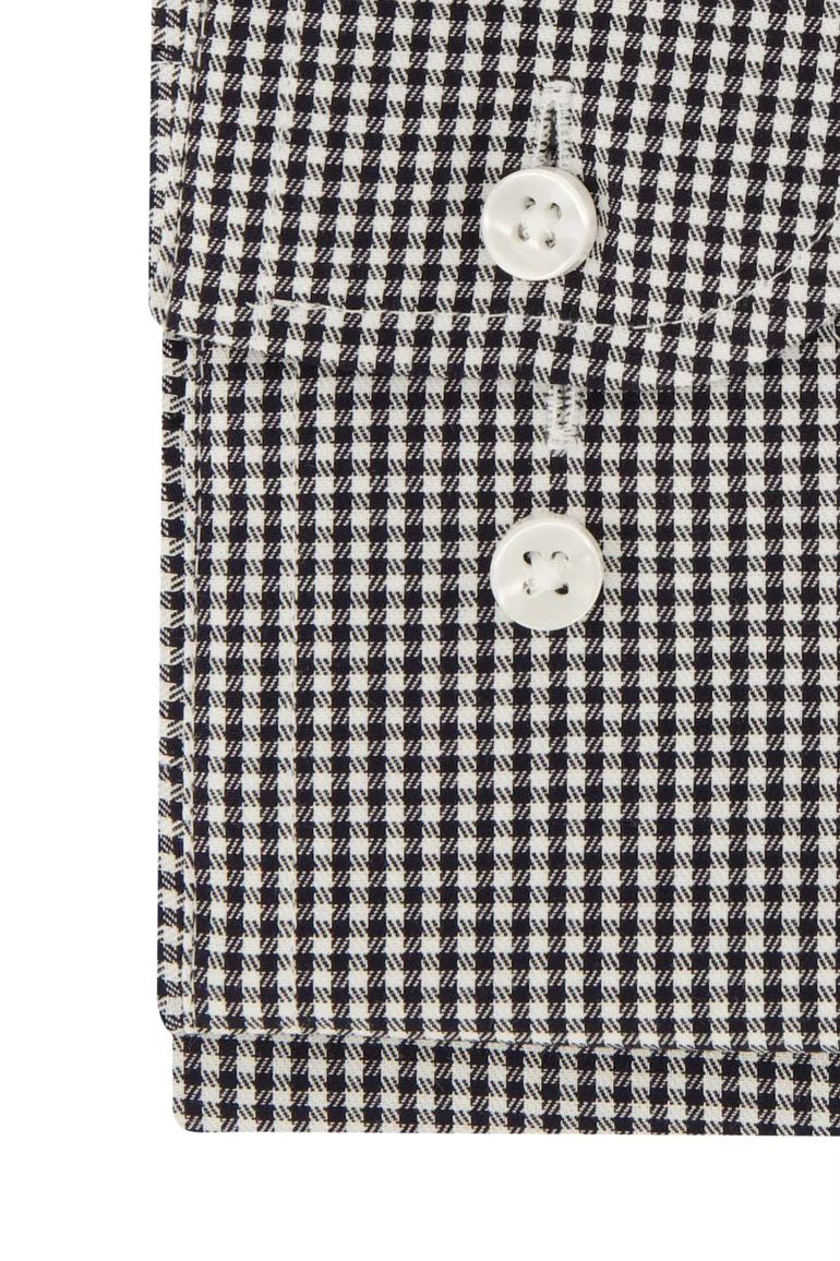 Zakelijk Casa Moda overhemd normale fit zwart wit
