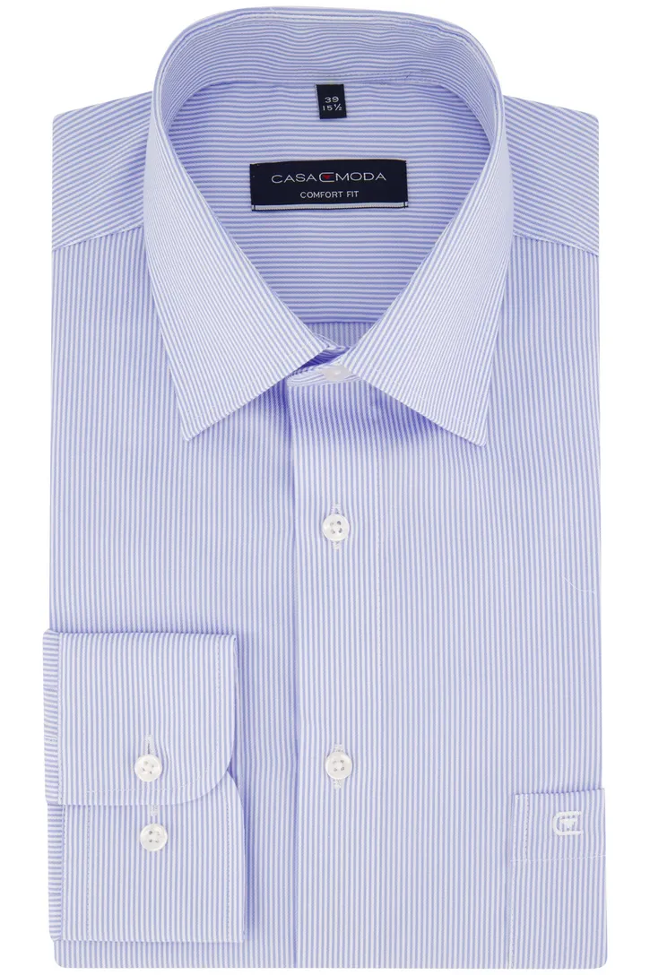 Business Casa Moda overhemd Comfort Fit blauw streep