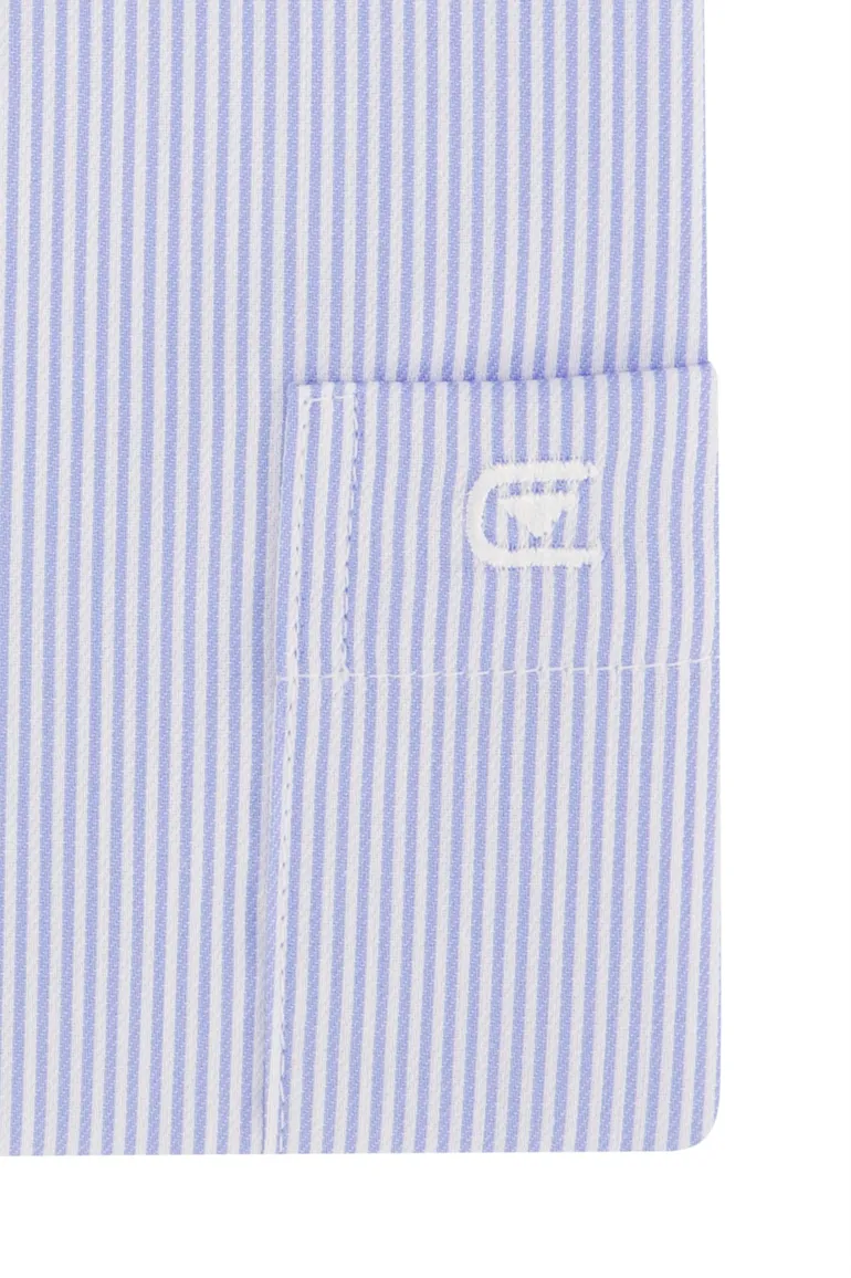 Casa Moda overhemd Comfort Fit blauw met borstzak