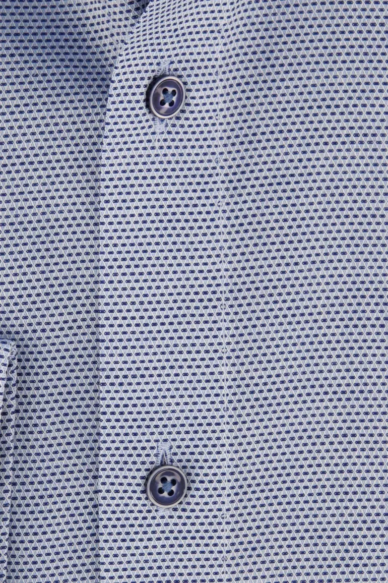 Casa Moda business overhemd normale fit blauw strijkvrij