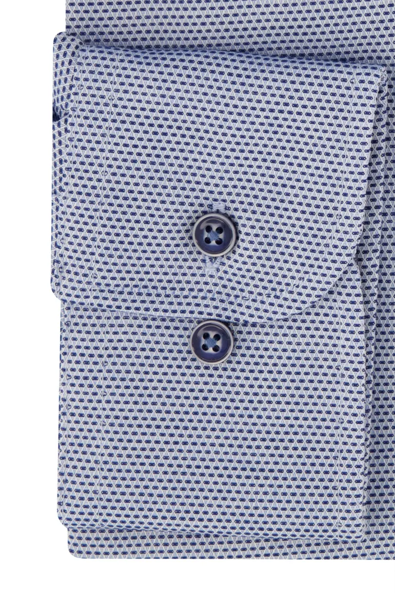 Casa Moda business overhemd normale fit blauw strijkvrij
