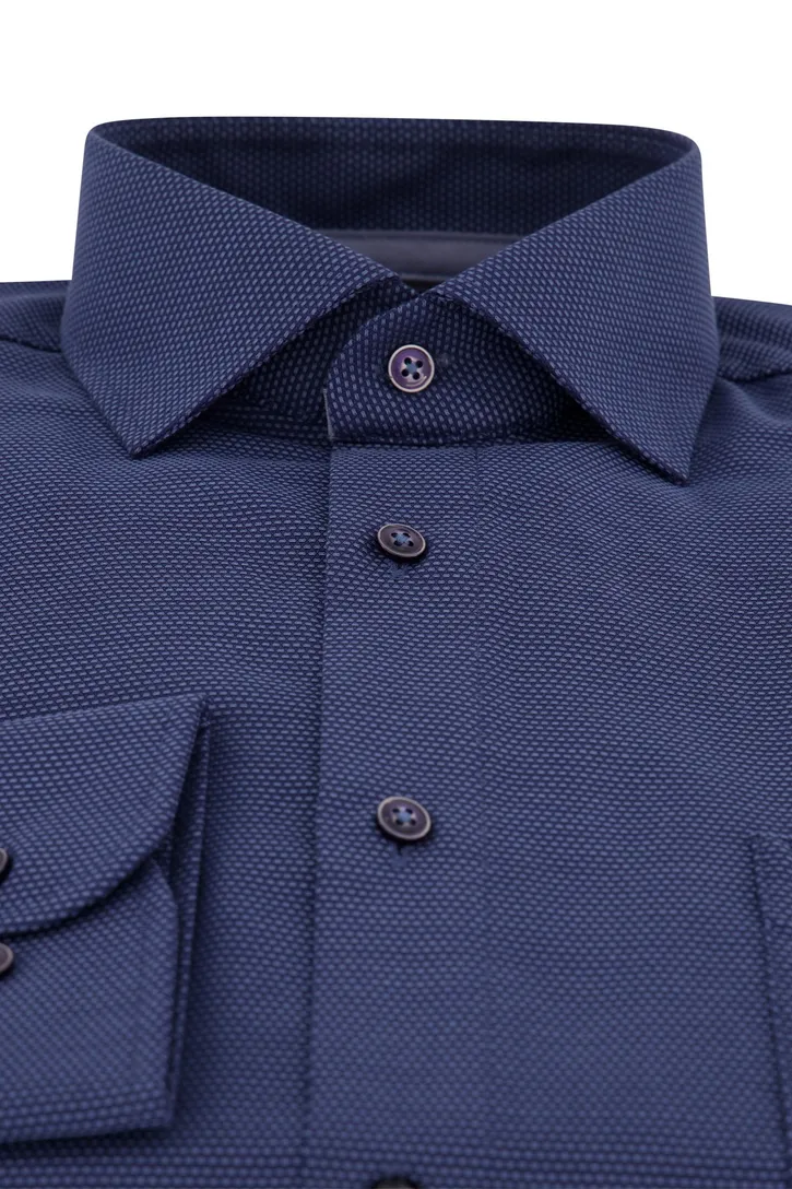 Navy Casa Moda business overhemd normale fit
