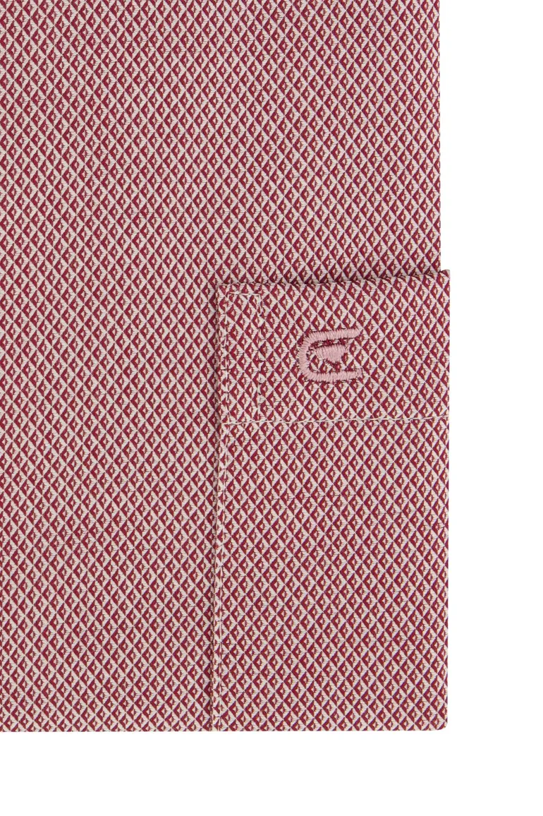 Casa Moda Comfort Fit overhemd strijkvrij rood geprint