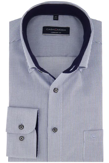 Casa Moda Strijkvrij overhemd Casa Moda blauw comfort fit