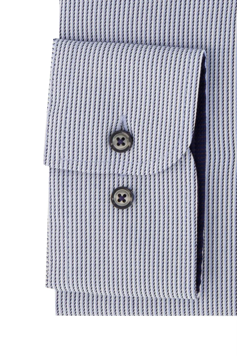 Casa Moda overhemd blauw comfort fit strijkvrij