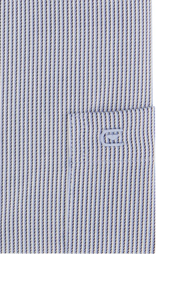 Casa Moda overhemd blauw comfort fit strijkvrij