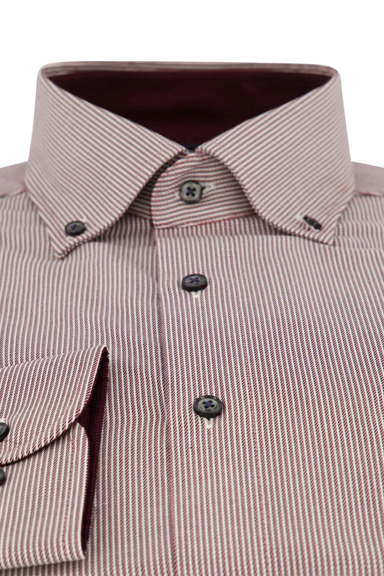 Casa Moda overhemd rood geprint Comfort Fit