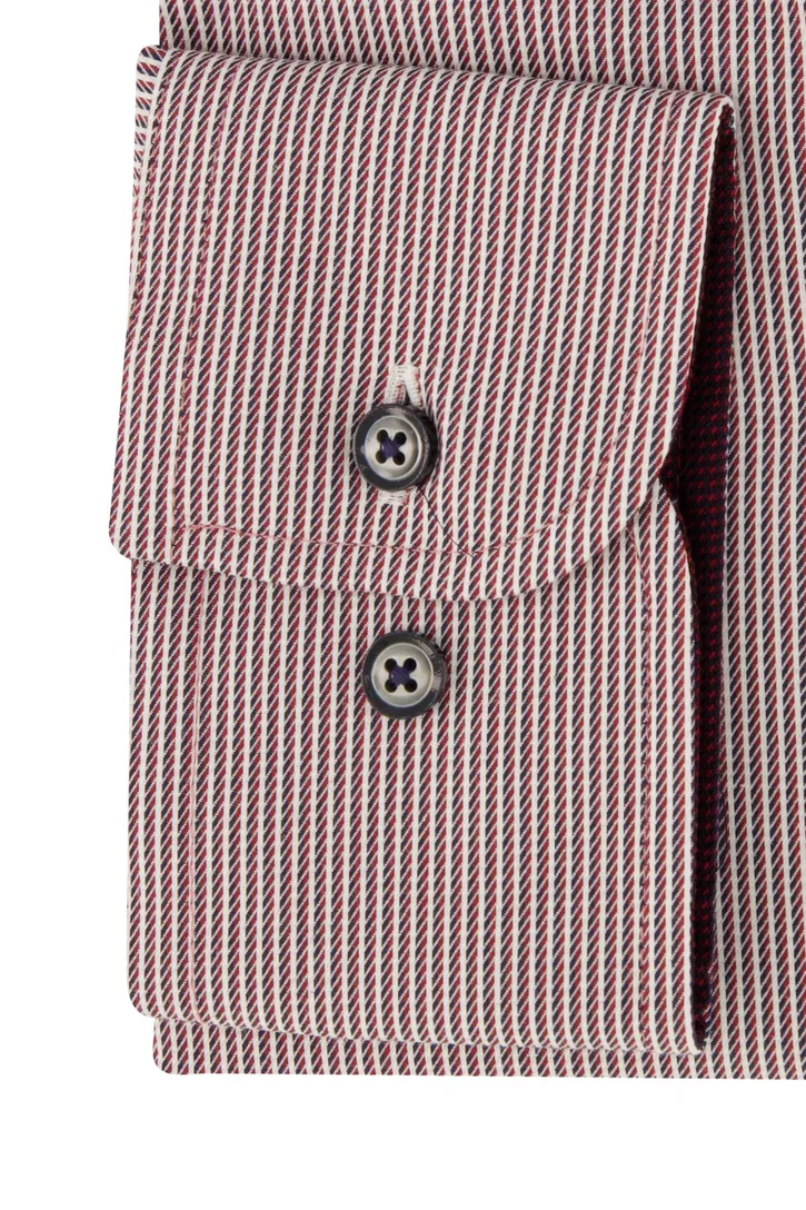 Zakelijk Casa Moda overhemd Comfort Fit rode print