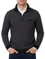 Katoenen Casa Moda trui grijs gemêleerd half zip
