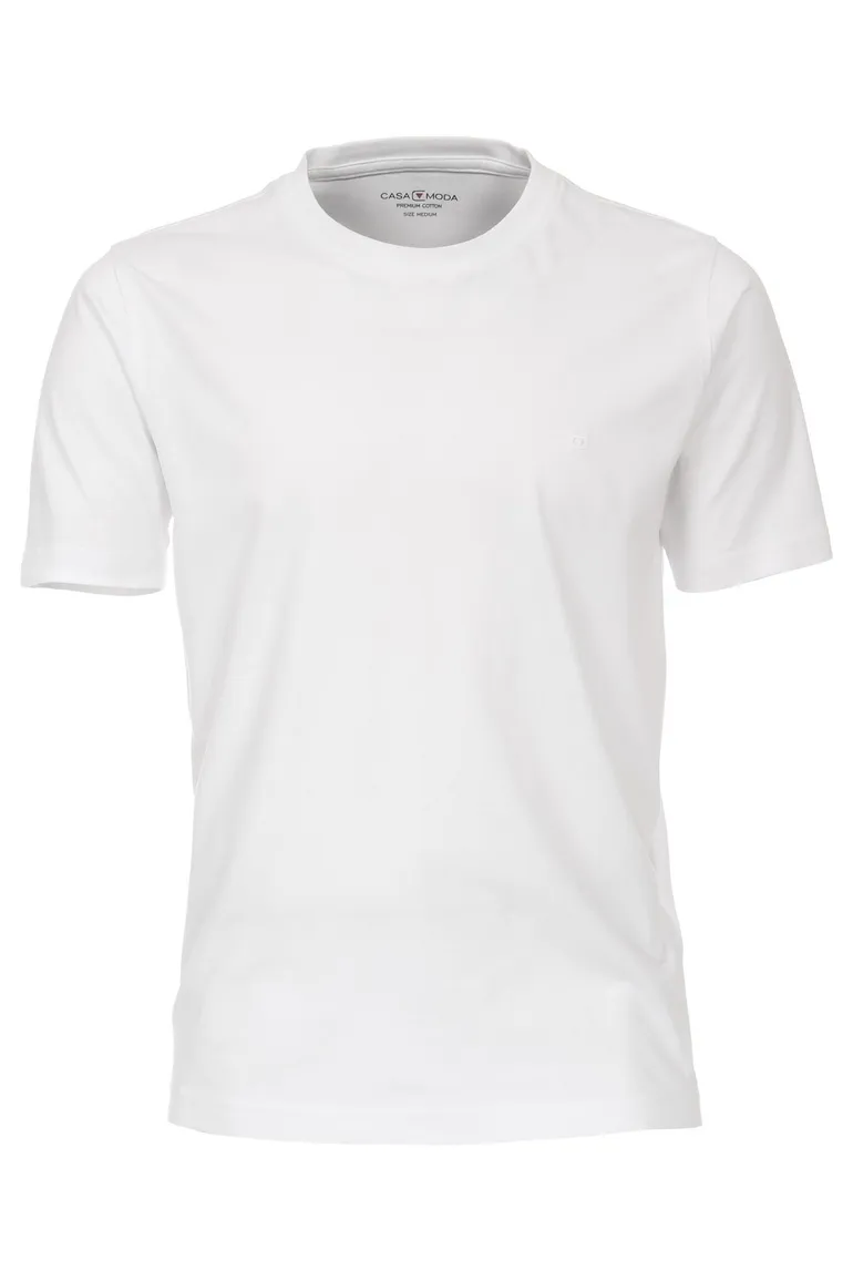 Casa Moda ondershirt effen wit wijde fit