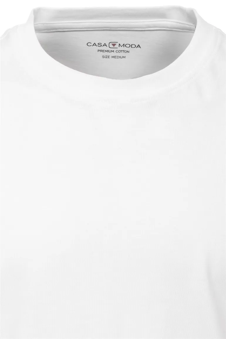 Casa Moda ondershirt effen wit wijde fit
