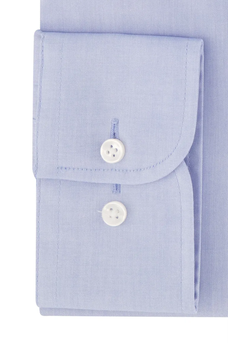 Casa Moda overhemd normale fit blauw met borstzak