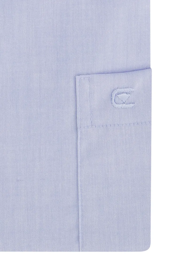 Casa Moda overhemd normale fit blauw met borstzak