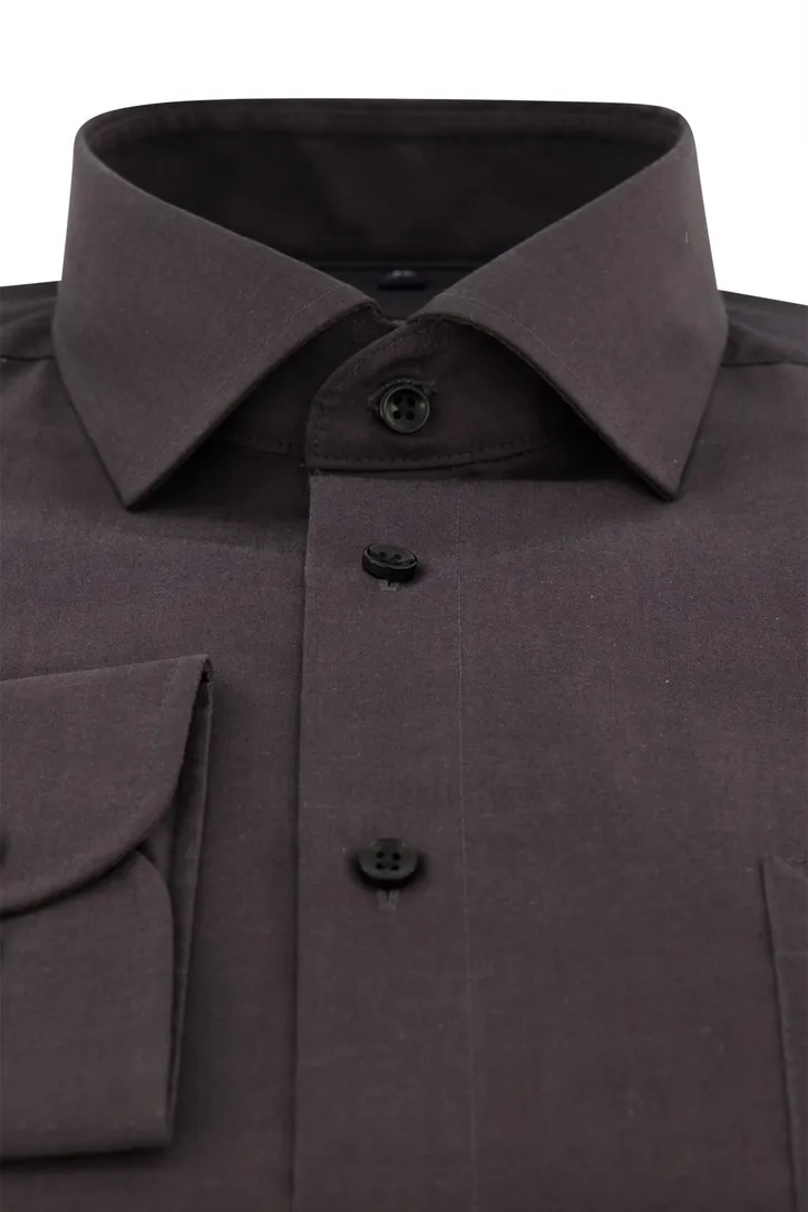 Grijs uni Casa Moda zakelijk overhemd normale fit