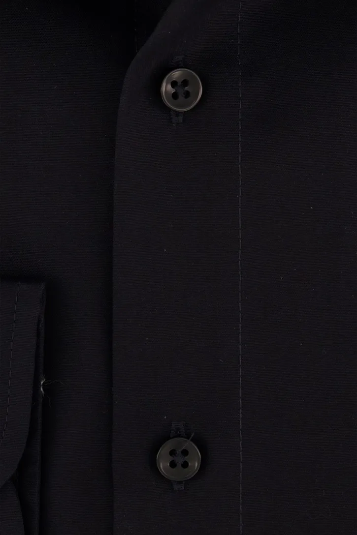Zwart Casa Moda business overhemd normale fit