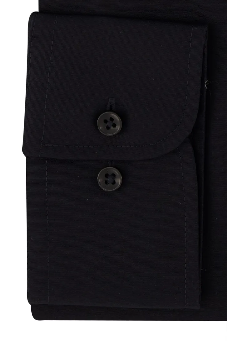 Zwart Casa Moda business overhemd normale fit