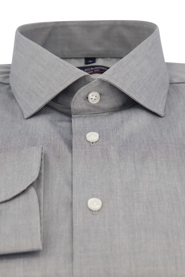 Mouwlengte 7 Casa Moda overhemd grijs uni