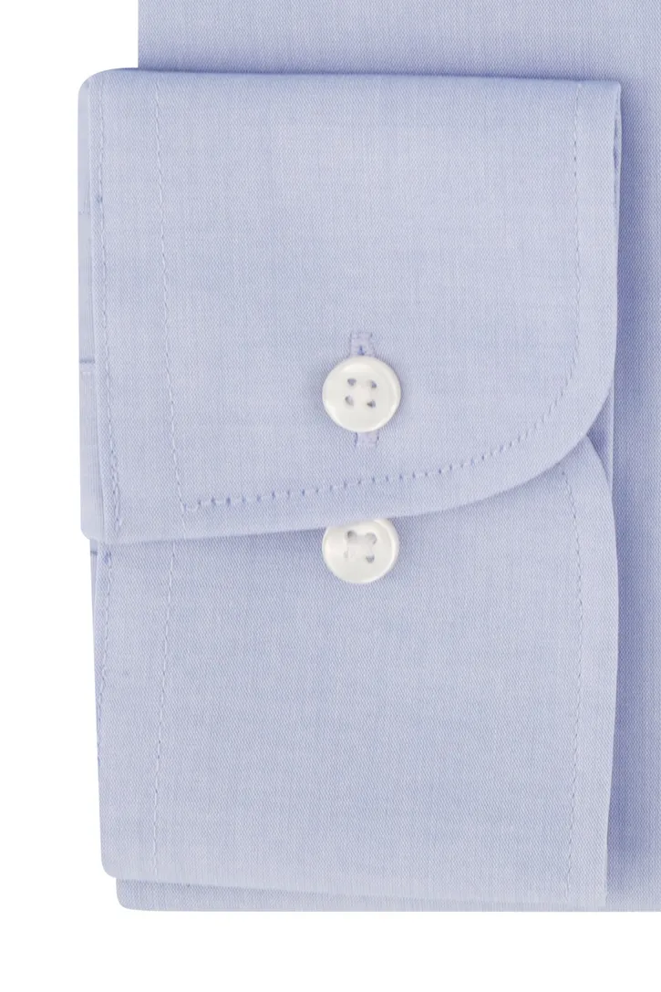 Casa Moda overhemd ml 7 blauw met borstzak