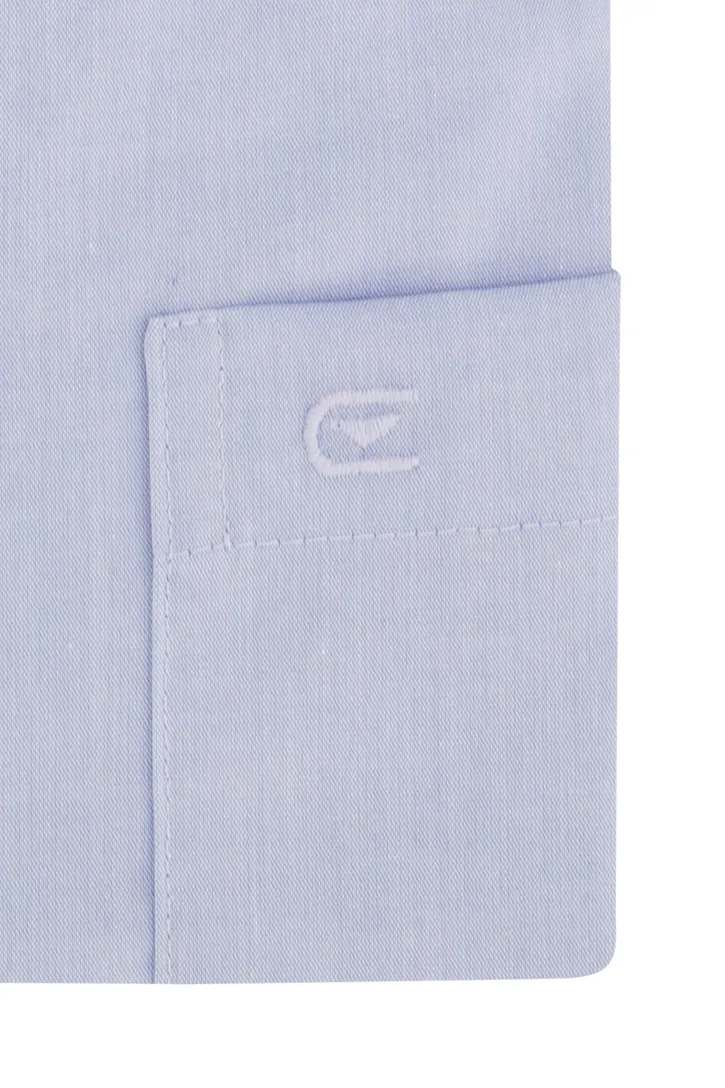 Casa Moda overhemd ml 7 blauw met borstzak