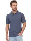 Katoenen Casa Moda polo wijde fit effen donkerblauw katoen