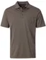 Casa Moda poloshirt korte mouw bruin gemeleerd wijde fit
