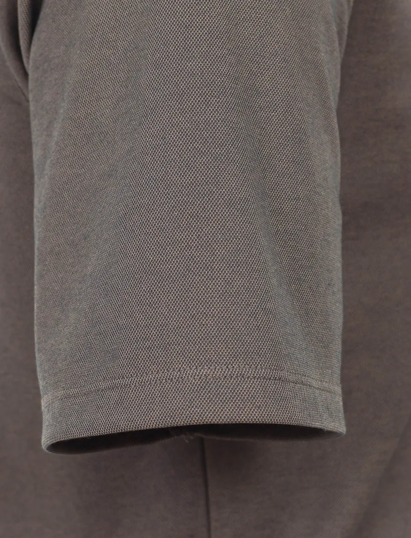 poloshirt korte mouw Casa Moda gemeleerd bruin