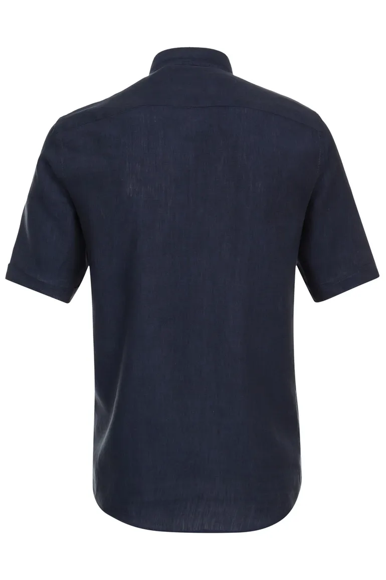 Casa Moda overhemd korte mouw wijde fit donkerblauw