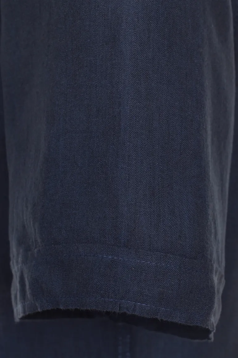 Casa Moda overhemd korte mouw wijde fit donkerblauw