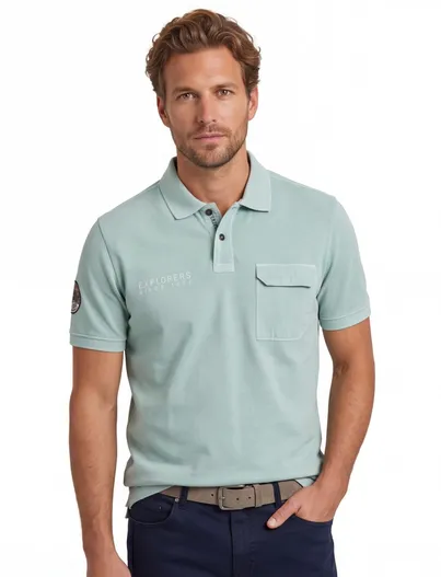 Camel Active Camel Active poloshirt Aqua Green