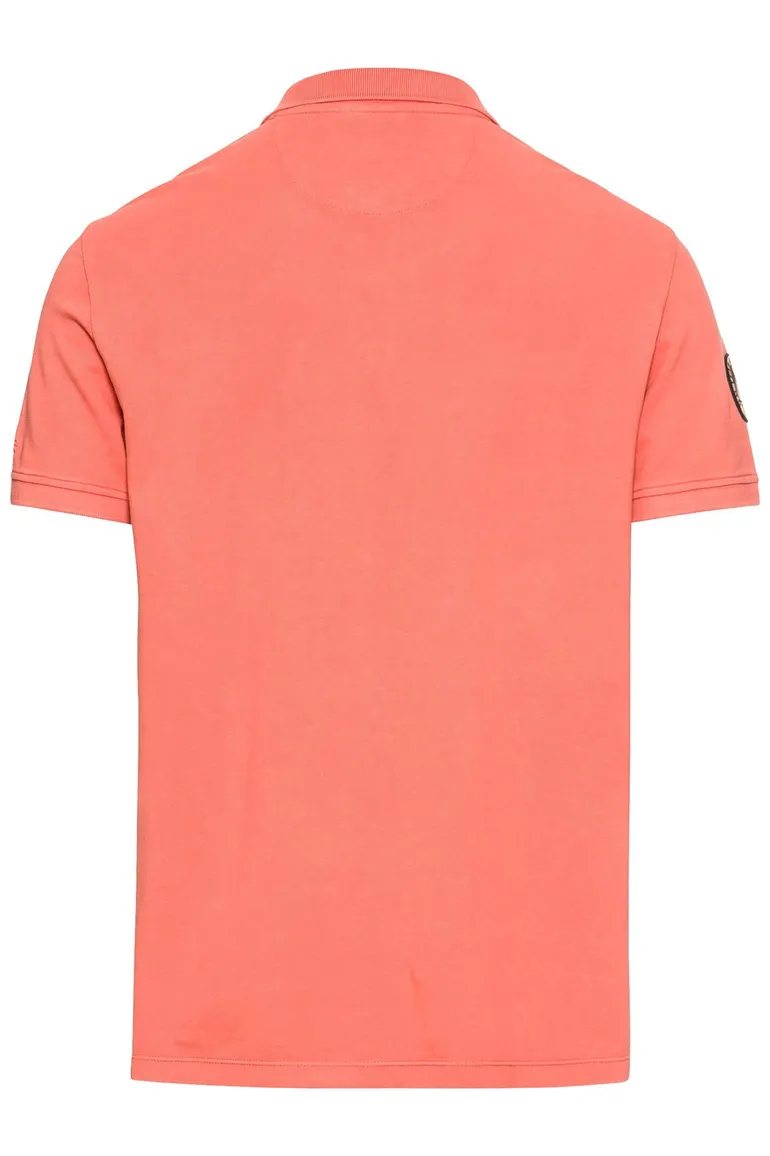 Camel Active polo wijde fit oranje effen