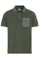 Camel Active poloshirt donkergroen borstzak