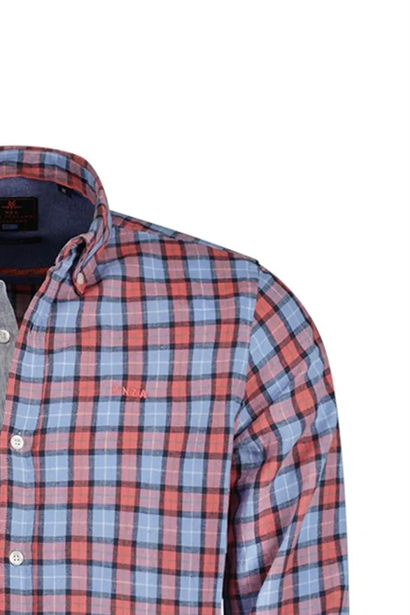 New Zealand casual overhemd rood geruit