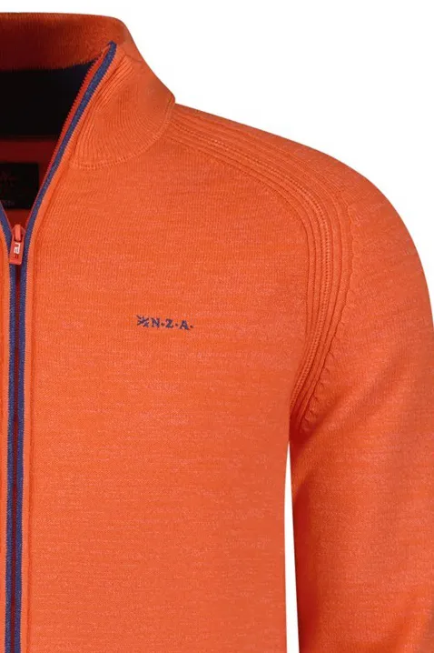 gemêleerd New Zealand vest oranje rits