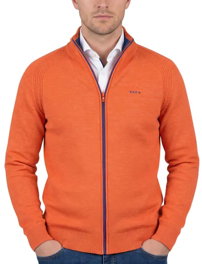 New Zealand New Zealand vest oranje rits gemêleerd