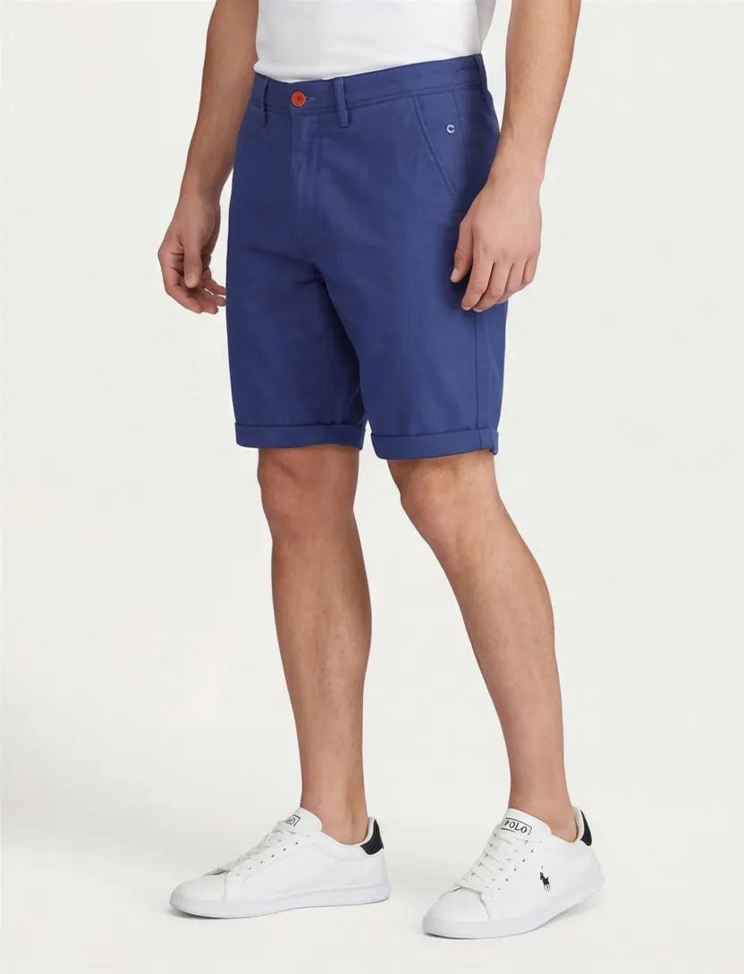 Katoenen New Zealand korte broek donkerblauw