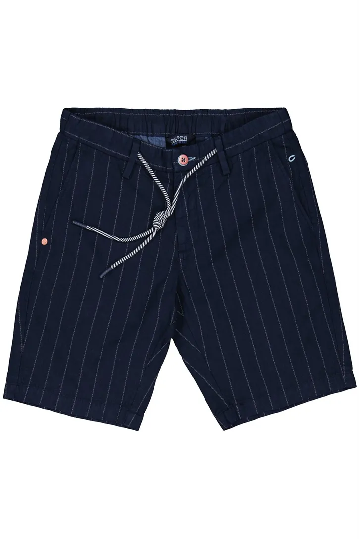 donkerblauwe New Zealand korte broek gestreept