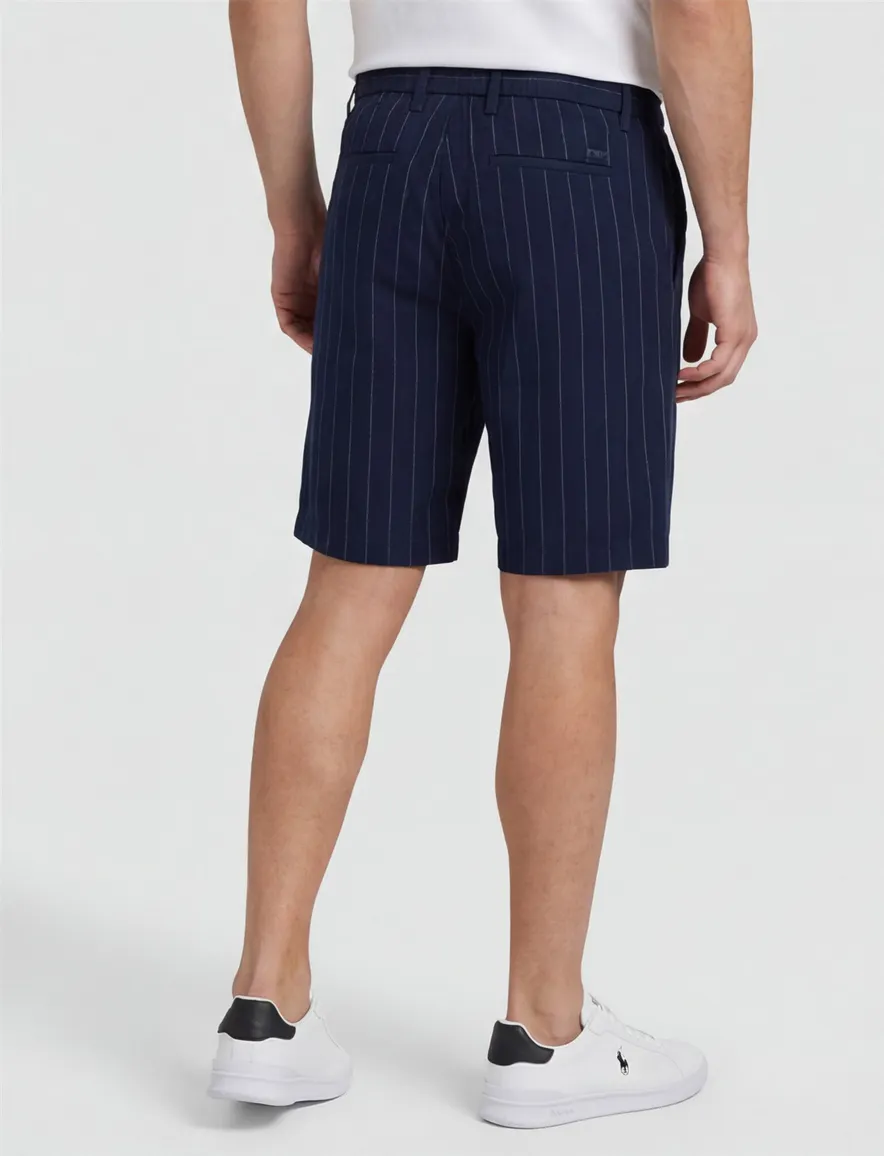 New Zealand korte broek gestreept donkerblauw