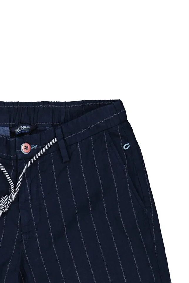 donkerblauwe New Zealand korte broek gestreept