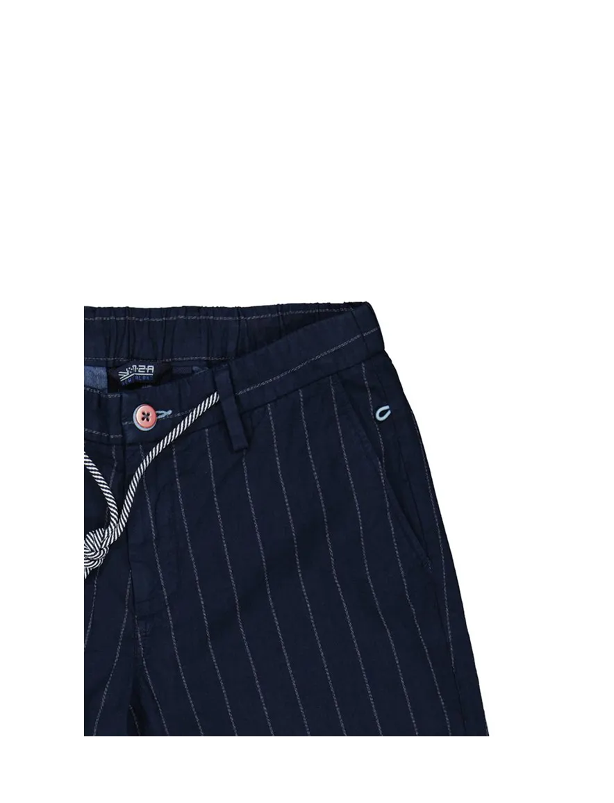 New Zealand korte broek gestreept donkerblauw