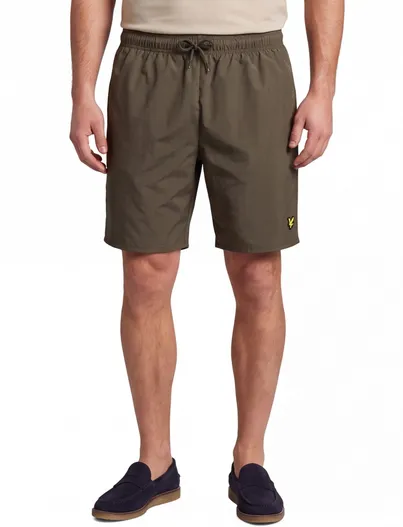 Lyle & Scott Lyle & Scott zwembroek khaki effen