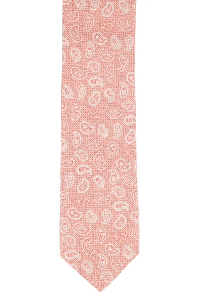 Stropdas profuomo geprint oranje
