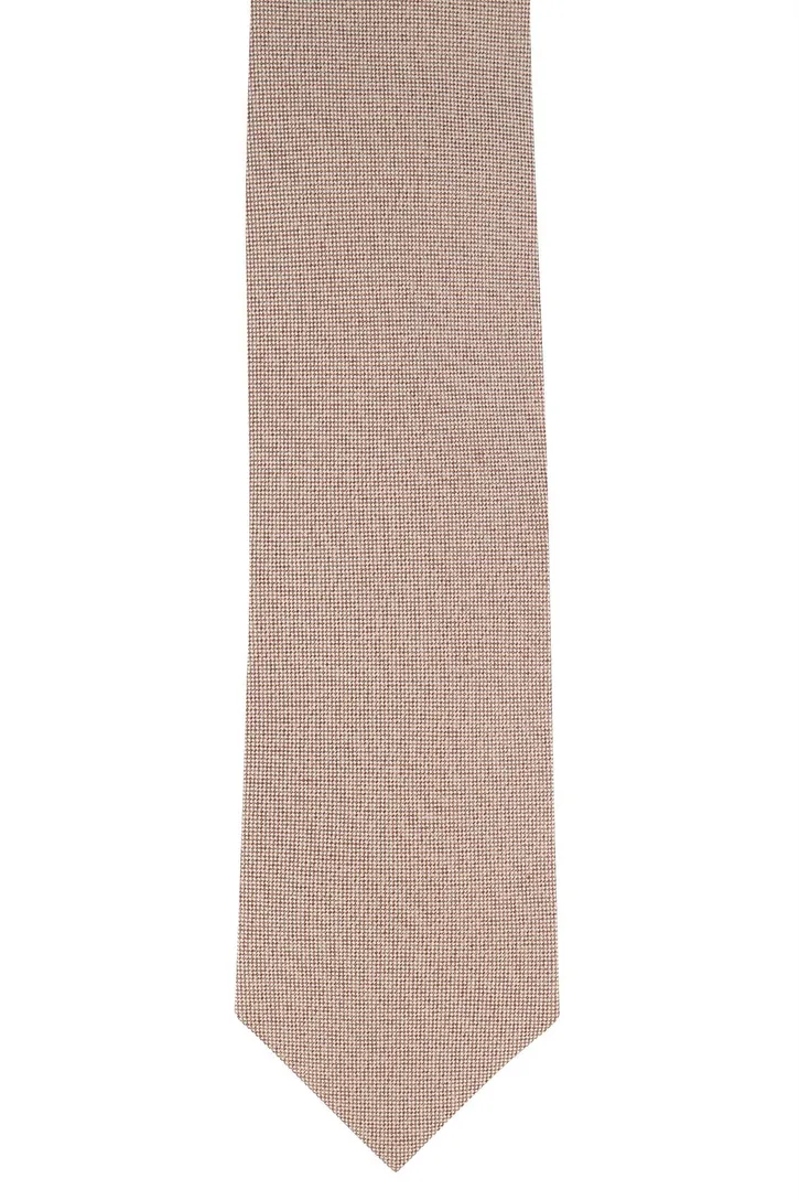 Profuomo stropdas gemêleerd beige
