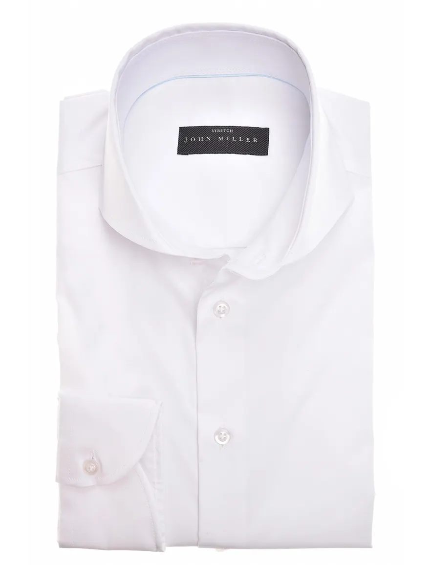 John Miller overhemd Tailored Fit wit
