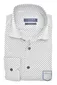 Ledub overhemd Modern Fit New normale fit wit geprint katoen