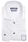 Overhemd Ledub wit geprint easy iron mouwlengte 7