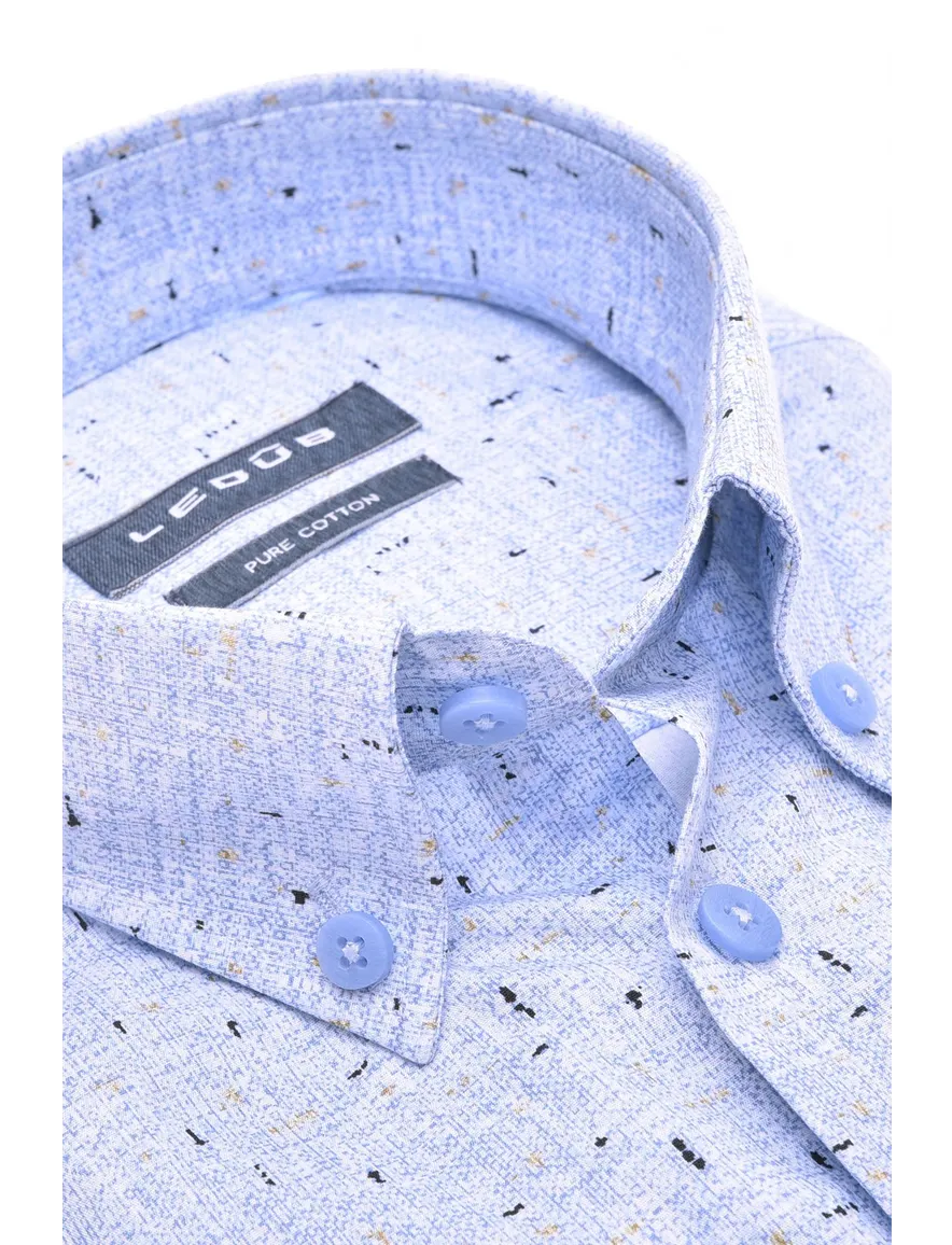 business overhemd lichtblauw Ledub Modern Fit New