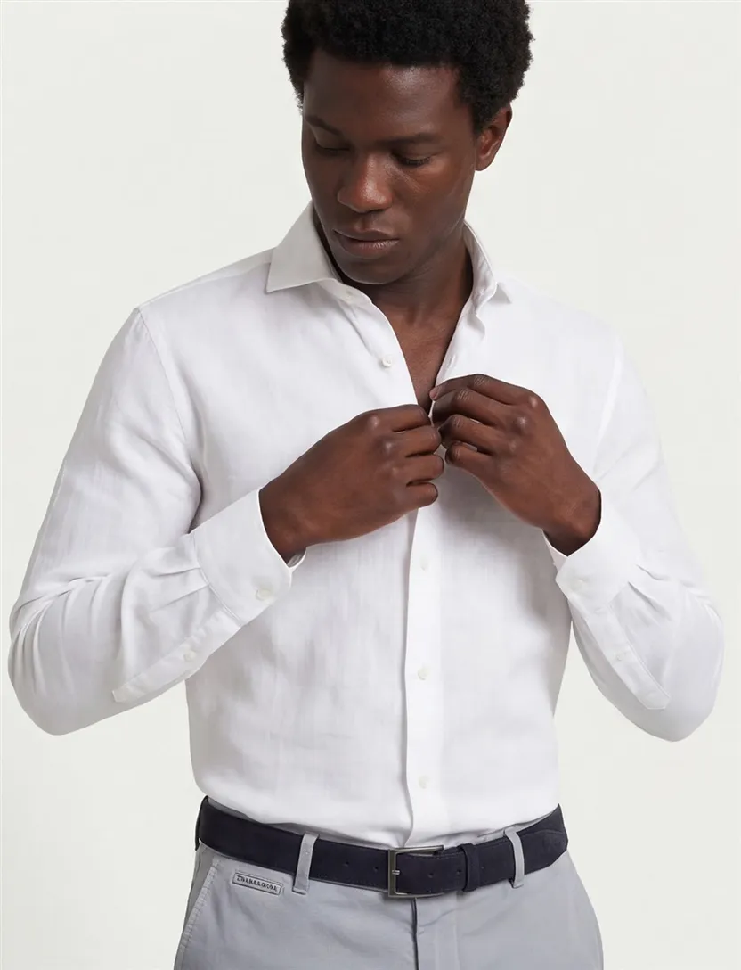 business overhemd Ledub Modern Fit New wit